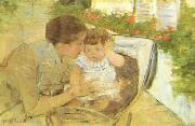 Mary Cassatt Susan Comforting the Baby Sweden oil painting reproduction
